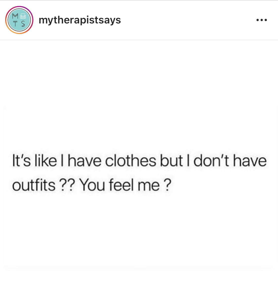 A person 's picture of clothing and the caption